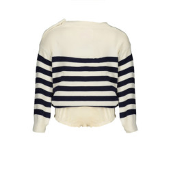 PULL GUESS JEANS BLANC FILLE