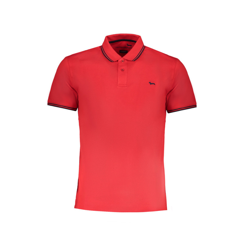 HARMONT & BLAINE MEN'S RED SHORT SLEEVE POLO SHIRT