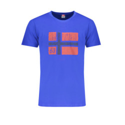 NORVÈGE 1963 T-SHIRT MANCHES COURTES HOMME BLEU