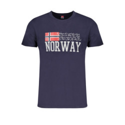 NORVÈGE 1963 T-SHIRT MANCHES COURTES HOMME BLEU