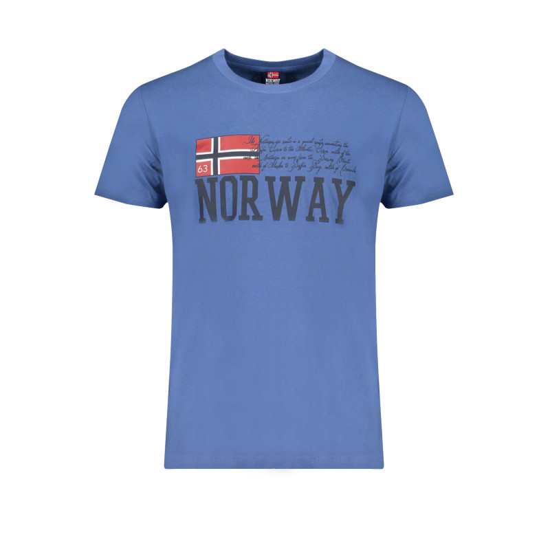 NORVÈGE 1963 T-SHIRT MANCHES COURTES HOMME BLEU