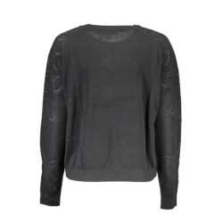 DESIGUAL BLACK WOMEN'S SWEATER