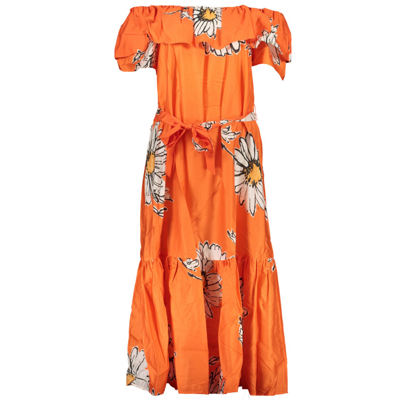 DESIGUAL WOMEN'S LONG DRESS ORANGE