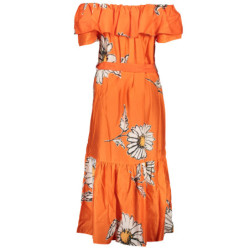 DESIGUAL WOMEN'S LONG DRESS ORANGE
