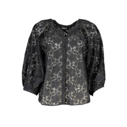 DESIGUAL WOMEN'S LONG SLEEVE SHIRT BLACK
