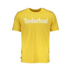 TIMBERLAND YELLOW MEN'S SHORT SLEEVED T-SHIRT