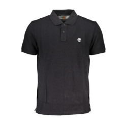 TIMBERLAND MEN'S BLACK SHORT SLEEVED POLO SHIRT