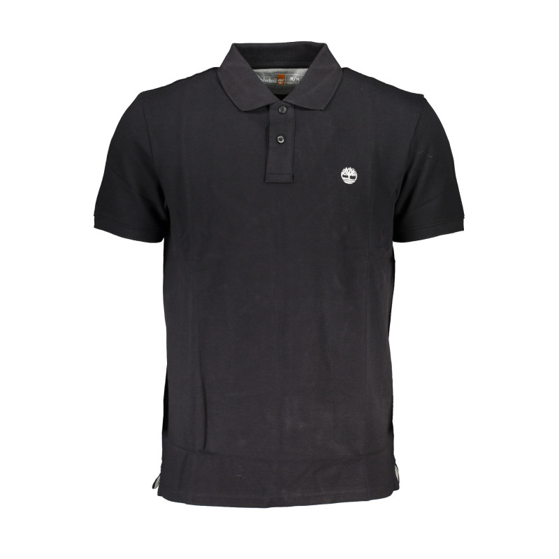 TIMBERLAND MEN'S BLACK SHORT SLEEVED POLO SHIRT