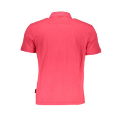 NAPAPIJRI POLO MANCHES COURTES HOMME ROSE