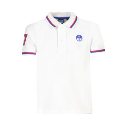 POLO BLANC À MANCHES COURTES NORTH SAILS POUR ENFANT