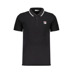 FILA POLO NOIR MANCHES COURTES HOMME