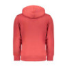 CALVIN KLEIN MEN'S RED ZIP-OUT SWEATSHIRT