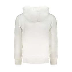 CALVIN KLEIN MEN'S WHITE ZIP SWEATSHIRT