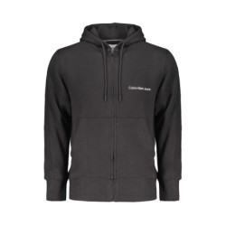 CALVIN KLEIN MEN'S BLACK ZIP SWEATSHIRT