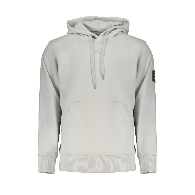 CALVIN KLEIN MEN'S GRAY ZIPLESS SWEATSHIRT