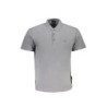 NAPAPIJRI MEN'S GRAY SHORT SLEEVED POLO SHIRT