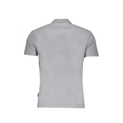 NAPAPIJRI POLO HOMME GRIS À MANCHES COURTES
