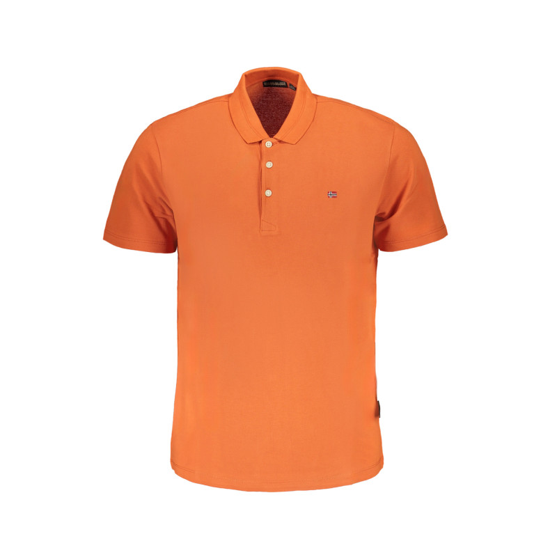 NAPAPIJRI POLO MANCHES COURTES ORANGE HOMME