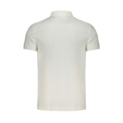 CALVIN KLEIN MEN'S WHITE SHORT SLEEVE POLO SHIRT
