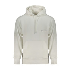 CALVIN KLEIN MEN'S WHITE ZIPLESS SWEATSHIRT