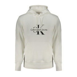 CALVIN KLEIN MEN'S WHITE ZIPLESS SWEATSHIRT