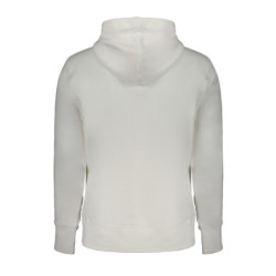 CALVIN KLEIN MEN'S WHITE ZIPLESS SWEATSHIRT