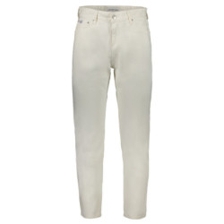 CALVIN KLEIN MEN'S WHITE DENIM JEANS