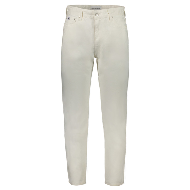 JEAN EN DENIM BLANC POUR HOMMES CALVIN KLEIN