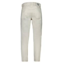 CALVIN KLEIN MEN'S WHITE DENIM JEANS