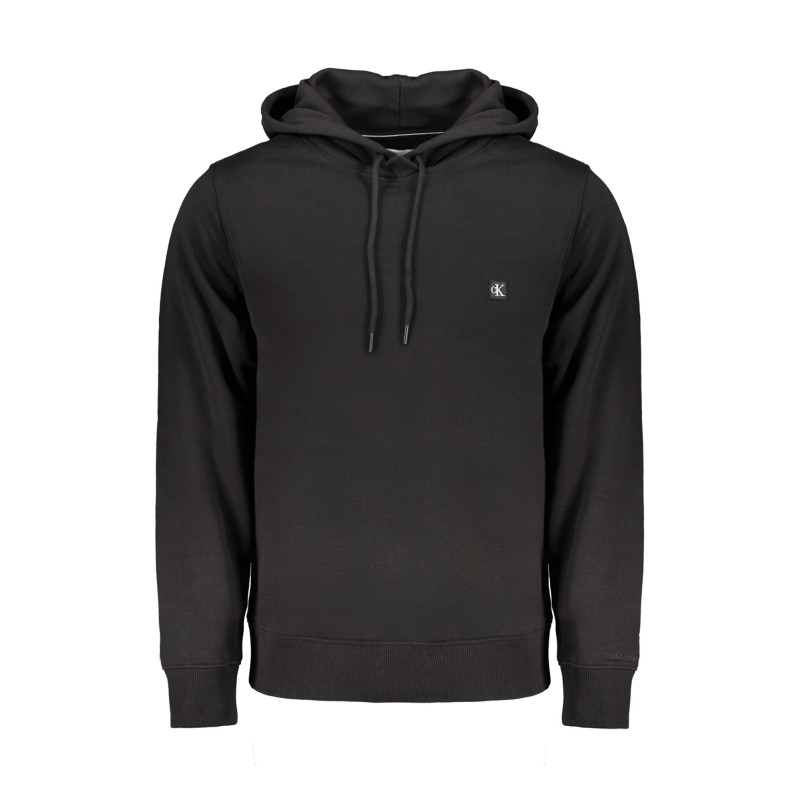 CALVIN KLEIN MEN'S BLACK ZIPLESS SWEATSHIRT