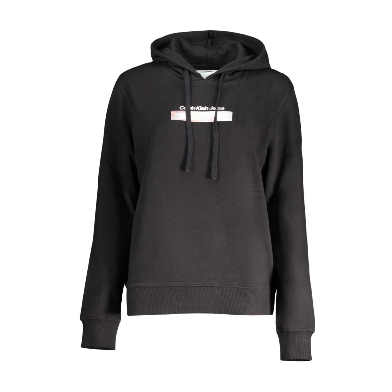CALVIN KLEIN WOMEN'S ZIPLESS SWEATSHIRT BLACK