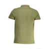 CAVALLI CLASS MEN'S GREEN SHORT SLEEVED POLO SHIRT