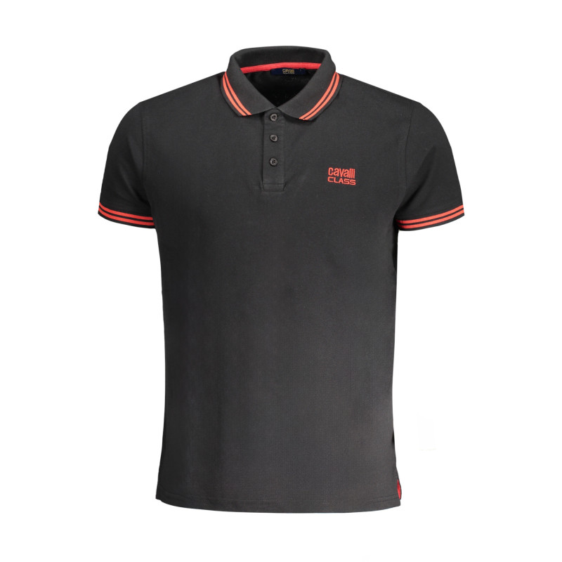 POLO MANCHES COURTES HOMME CAVALLI CLASS NOIR