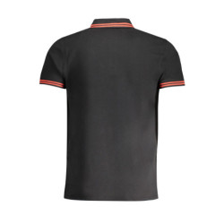 CAVALLI CLASS MEN'S SHORT SLEEVED POLO SHIRT BLACK