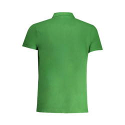 CAVALLI CLASS MEN'S GREEN SHORT SLEEVED POLO SHIRT
