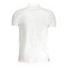 POLO HOMME CAVALLI CLASS BLANC MANCHES COURTES