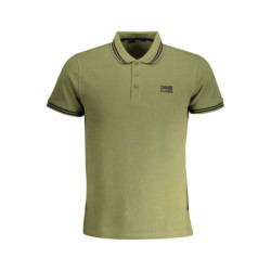 POLO HOMME CAVALLI CLASS VERT MANCHES COURTES