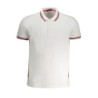 CAVALLI CLASS MEN'S WHITE SHORT SLEEVED POLO SHIRT
