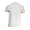 POLO HOMME CAVALLI CLASS BLANC MANCHES COURTES