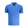 POLO HOMME LA MARTINA BLEU À MANCHES COURTES