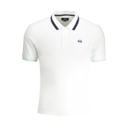 LA MARTINA MEN'S WHITE SHORT SLEEVED POLO SHIRT