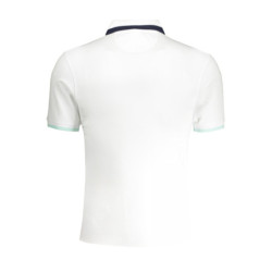 LA MARTINA MEN'S WHITE SHORT SLEEVED POLO SHIRT