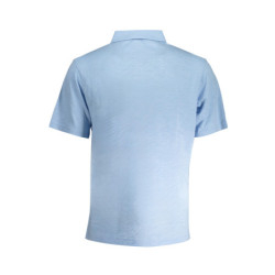 POLO HOMME LA MARTINA BLEU À MANCHES COURTES