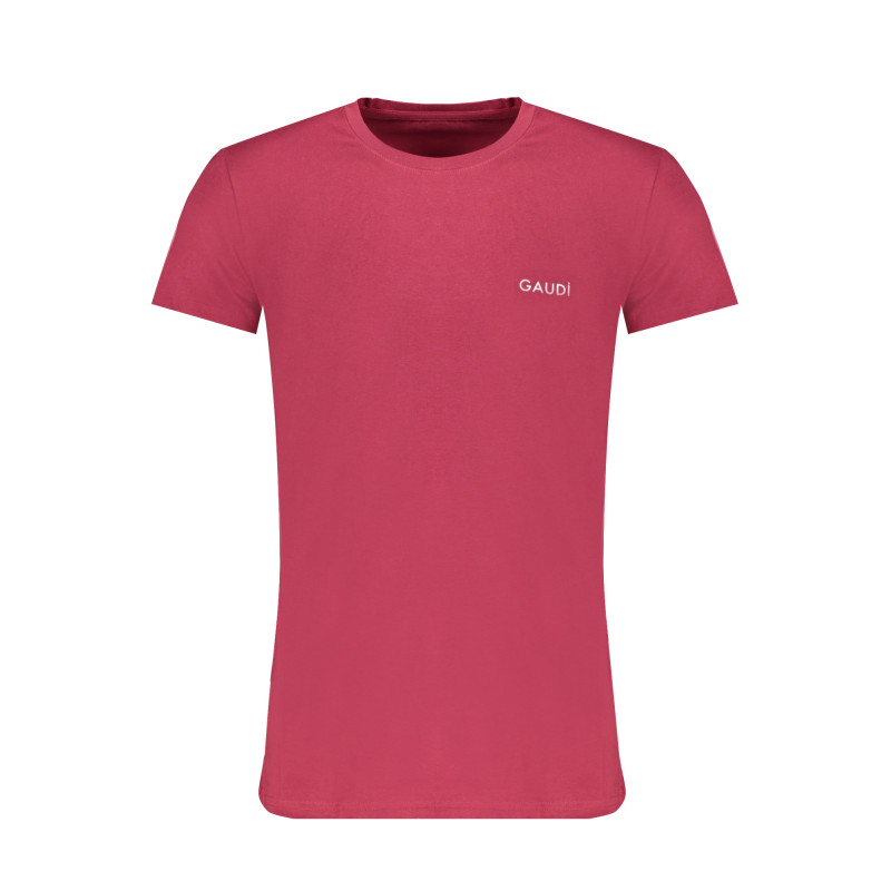 GAUDÌ MEN'S RED SHORT SLEEVE T-SHIRT