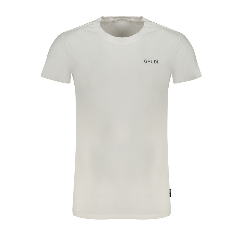 GAUDÌ MEN'S WHITE SHORT SLEEVE T-SHIRT