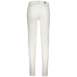 CALVIN KLEIN WOMEN'S DENIM JEANS WHITE