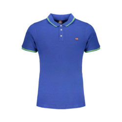 NORWAY 1963 MEN'S BLUE SHORT SLEEVE POLO SHIRT