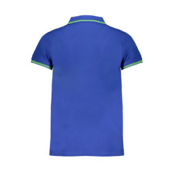 NORVÈGE 1963 POLO HOMME BLEU À MANCHES COURTES