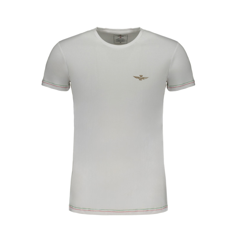 T-SHIRT BLANC À MANCHES COURTES POUR HOMMES AERONAUTICA MILITARE