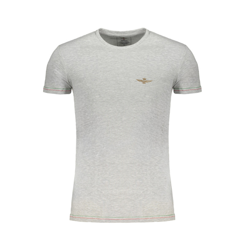 T-SHIRT HOMME ERONAUTICA MILITARE GRIS À MANCHES COURTES